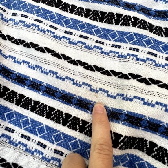 Khakis by Gap‎ The City 3 Inch Shorts Womens Sz 6 Blue White Aztec Woven - Picture 6 of 6